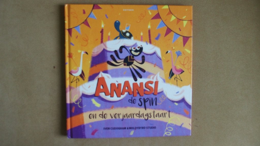 Anansi de spin  en de verjaardagstaart - Suriname = Prent -, Fictie algemeen, Nieuw, Ophalen of Verzenden, 4 jaar
