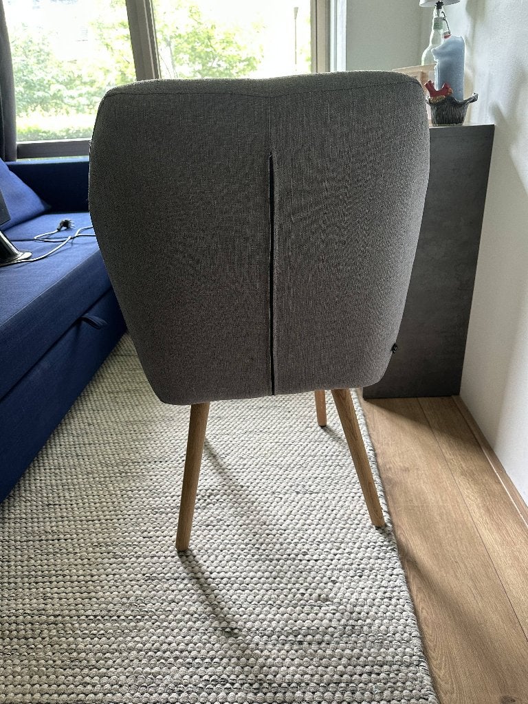 Utrecht Grey Upholstered Chair, Ophalen, Hout, Zo goed als nieuw, Eén