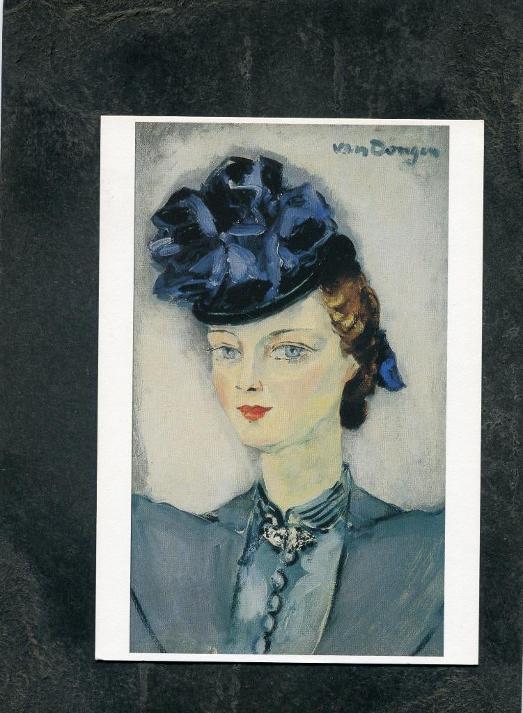 Ansicht Kees van Dongen - Het blauwe hoedje, Verzenden, 1980 tot heden, Ongelopen