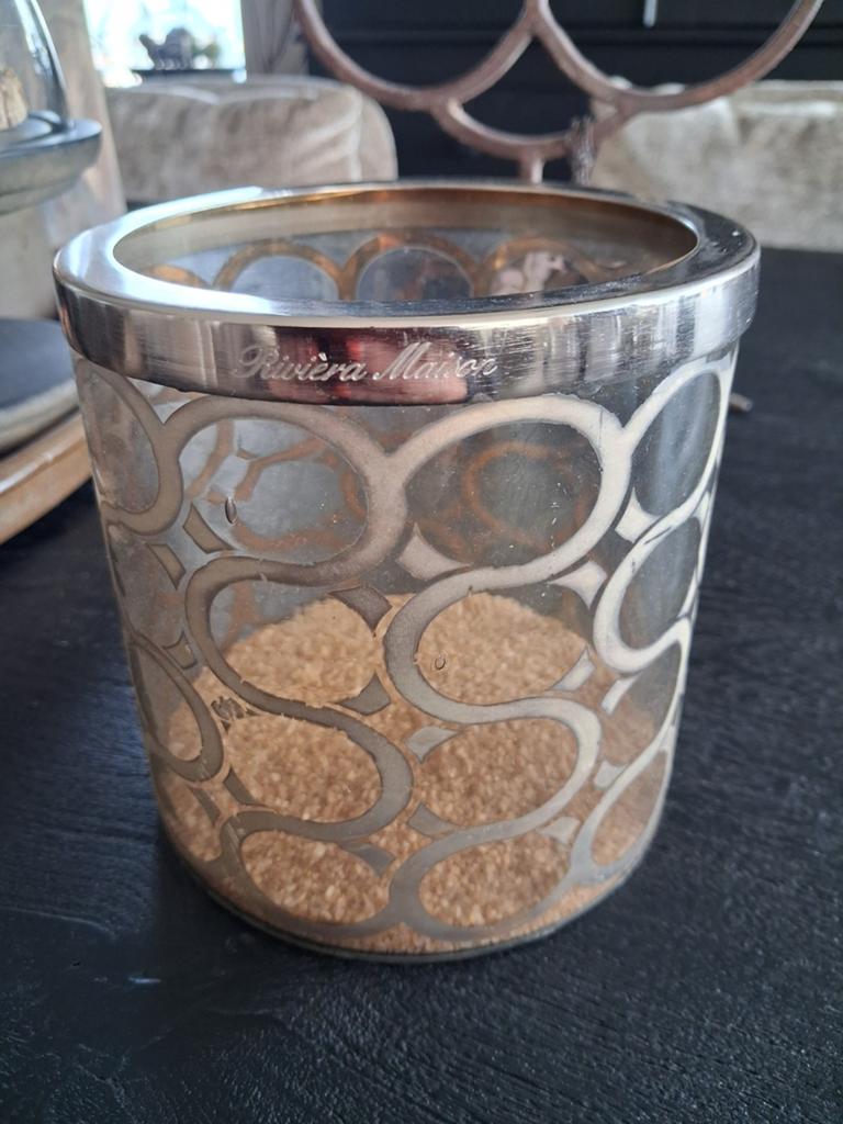 Riviera Maison waxinelicht, Ophalen of Verzenden, Zo goed als nieuw, Overige materialen, Minder dan 25 cm