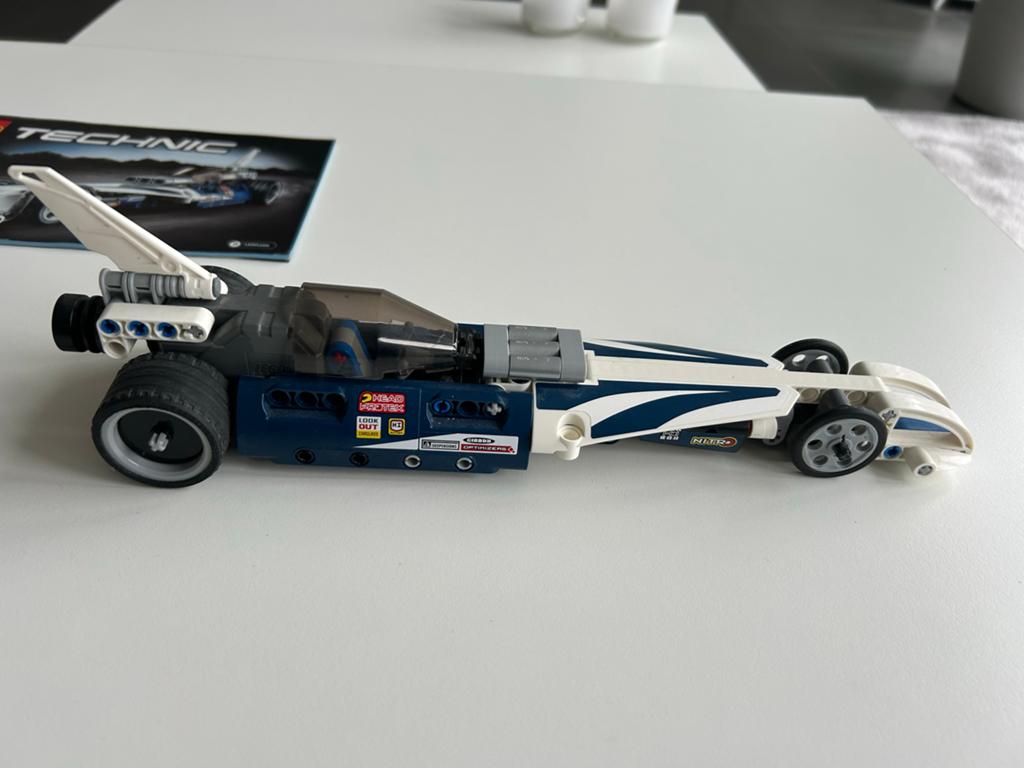 LEGO Technic Drag Racer 42033 - Zo goed als nieuw, Lego, Ophalen of Verzenden, Zo goed als nieuw, Complete set