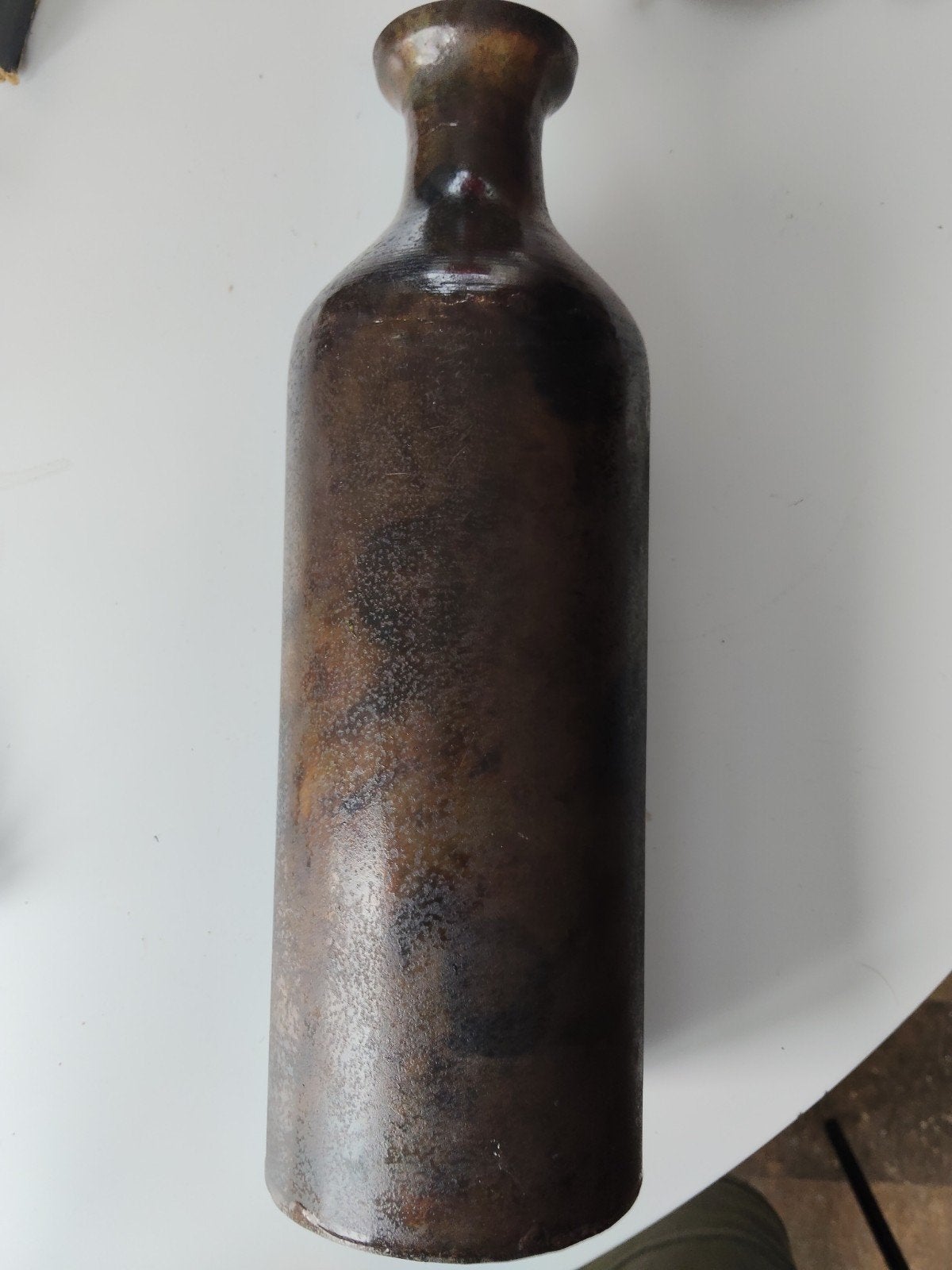 Prachtige antieke greskruik / aardewerk fles (ca. 1900, Ophalen of Verzenden