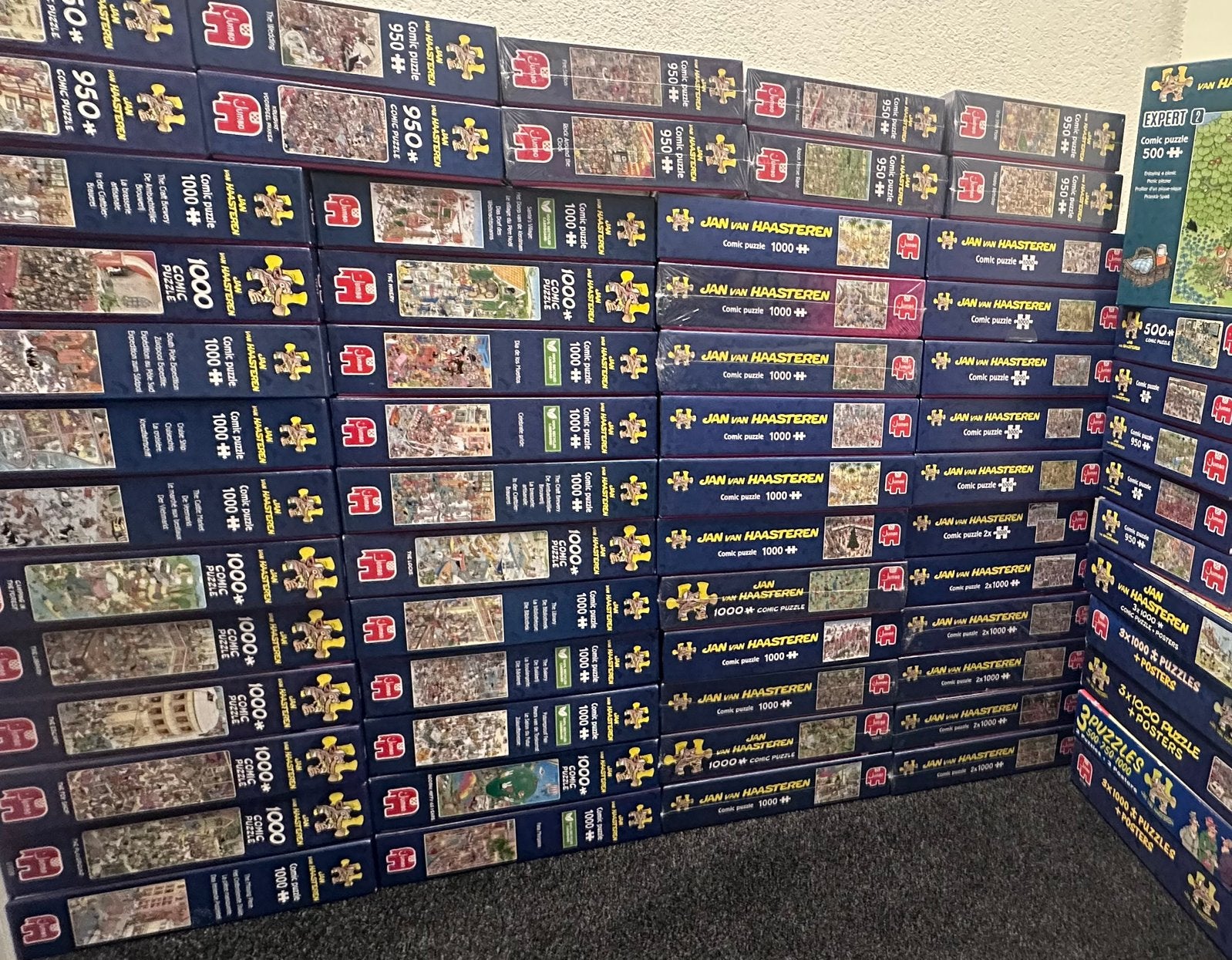 🤩Mooie collectie Jan van Haasteren! Netjes en compleet!😃🧩, Ophalen of Verzenden, 500 t/m 1500 stukjes, Zo goed als nieuw, Legpuzzel