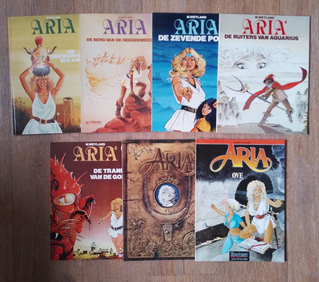Aria sc. 7 delen., Meerdere stripboeken, Ophalen of Verzenden, Zo goed als nieuw