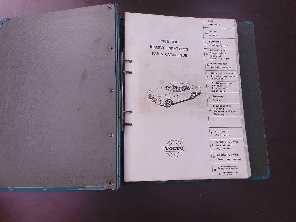 Volvo P1800  ( B18 ) dealer Onderdelen catalogus   1969, Ophalen of Verzenden, Gelezen, Volvo