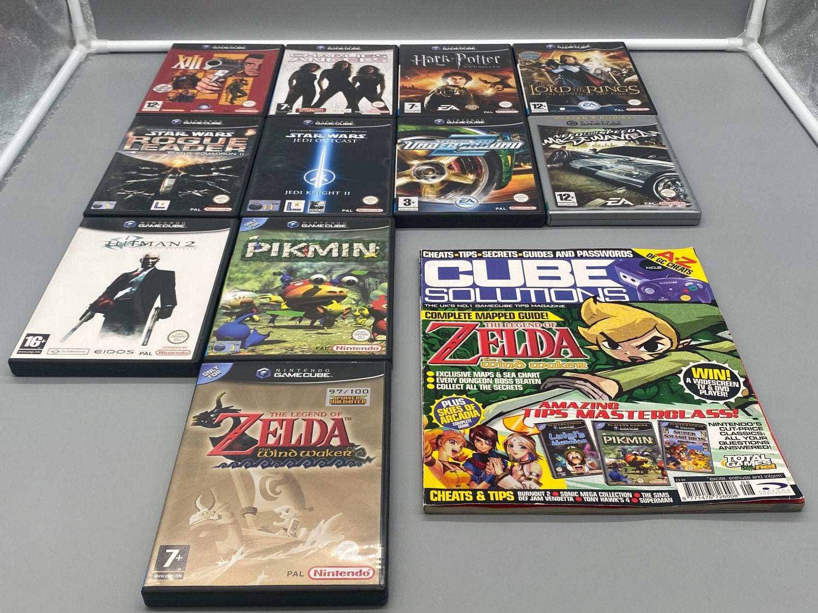Nintendo GameCube Zelda Hitman Harry Potter Charlie’s Angels, Spelcomputers en Games, Www.nintendo.com, Eén computer, 2 spelers