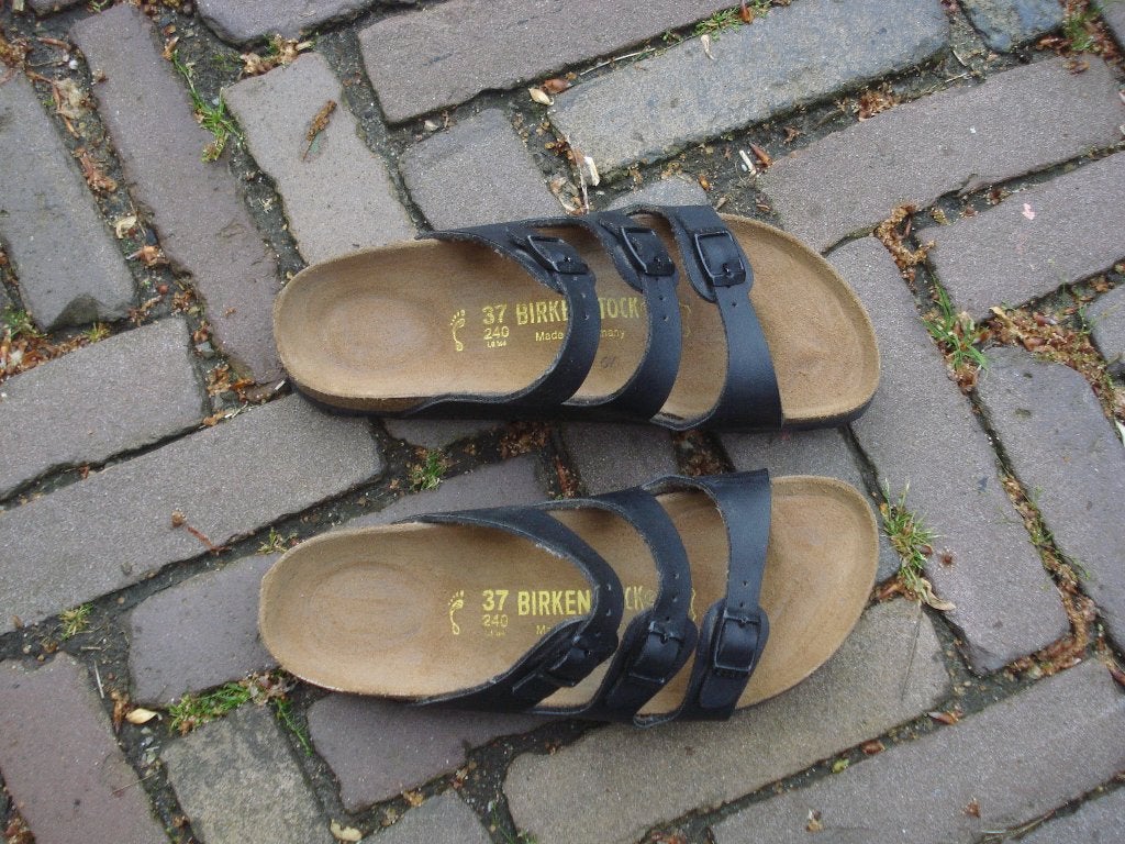BIRKENSTOCK FLORIDA ZWART 37 GRATIS VERZENDING PER POST, Slippers, Verzenden, Zwart, Birkenstock 37