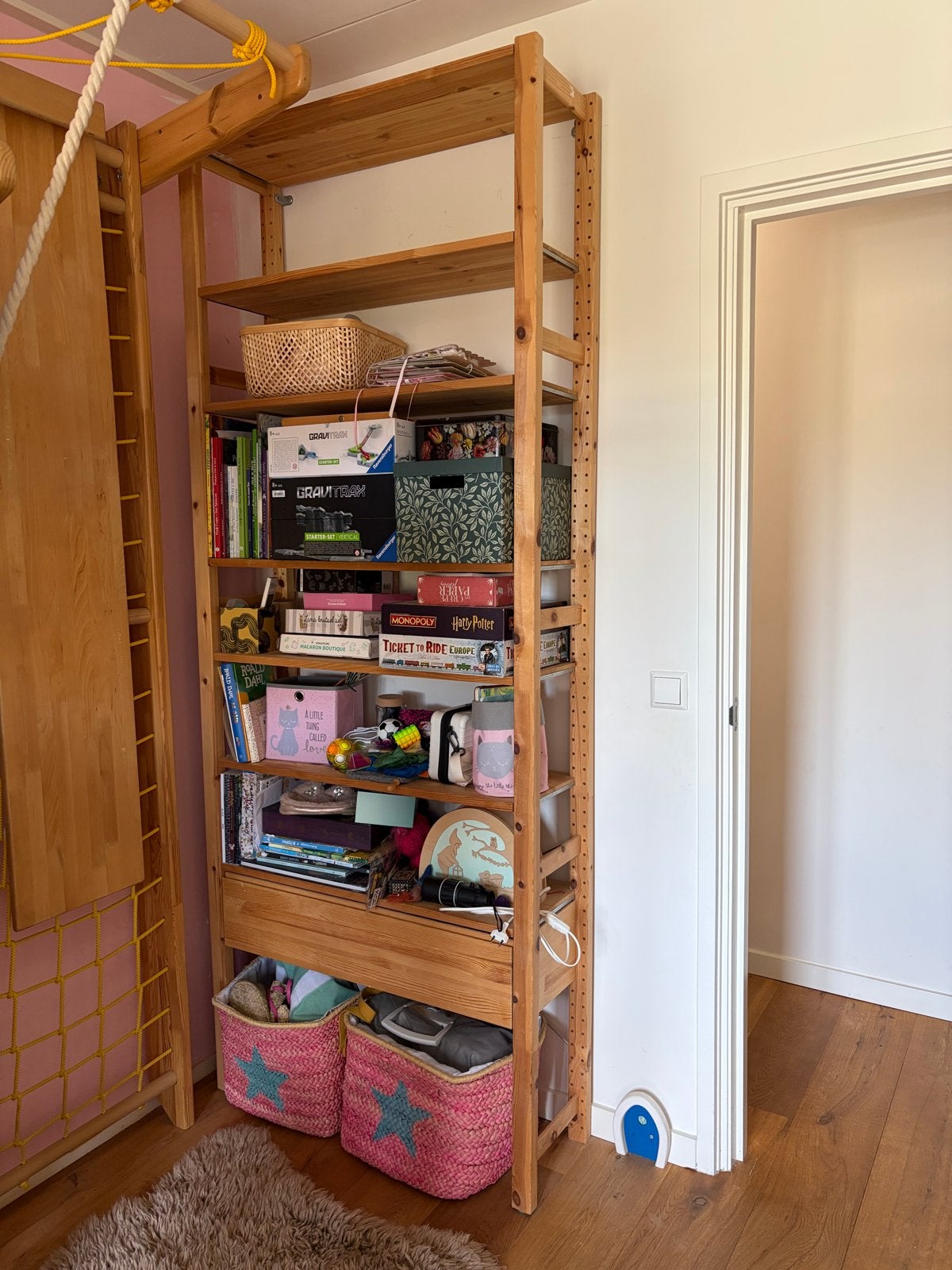 Ikea Ivar stellingkast met Lade en Planken - Grenenhout, Ophalen, Gebruikt, 200 cm of meer, 50 tot 100 cm