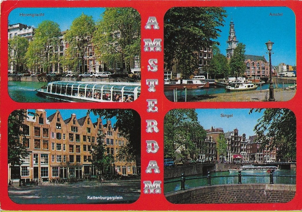 Kr2065 gelopen ansichtkaart amsterdam, Ophalen of Verzenden, 1980 tot heden, Gelopen, Zuid-Holland