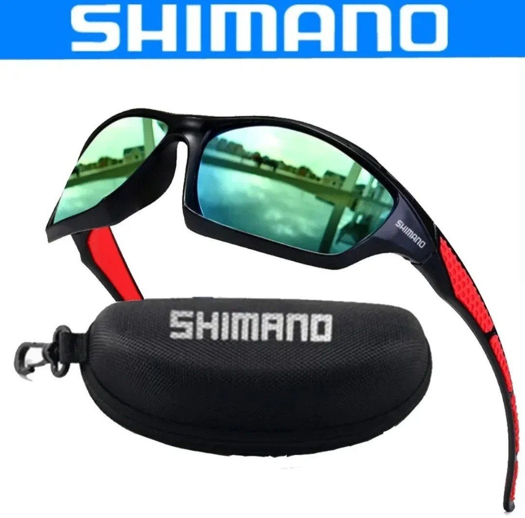 Shimano Sport Zonnebril met Hoesje, Overige merken, Zonnebril, Zwart, Nieuw