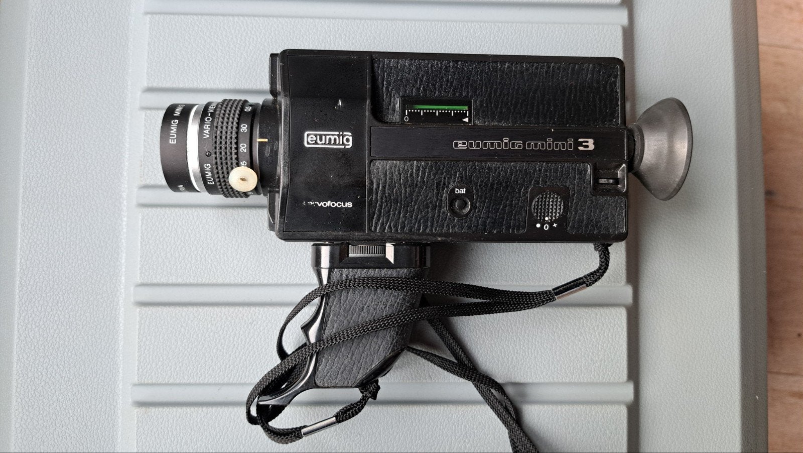 Vintage Eumig Mini 3 Super 8 Camera met tas, Ophalen of Verzenden, 8mm, Camera