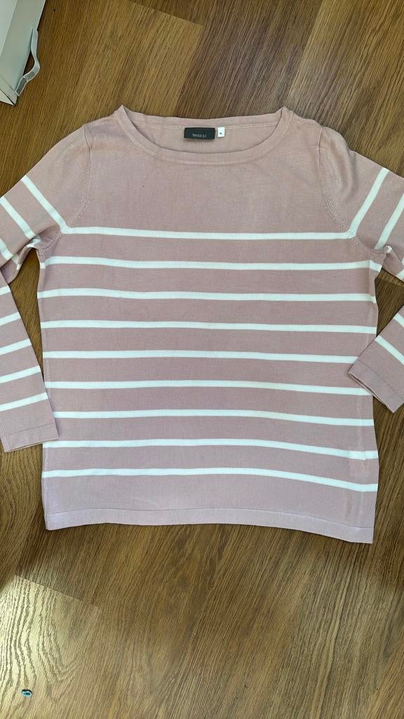 Yessica gestreepte trui - Maat M, Kleding | Dames, Ophalen of Verzenden, Gedragen, Maat 38/40 (M), Roze