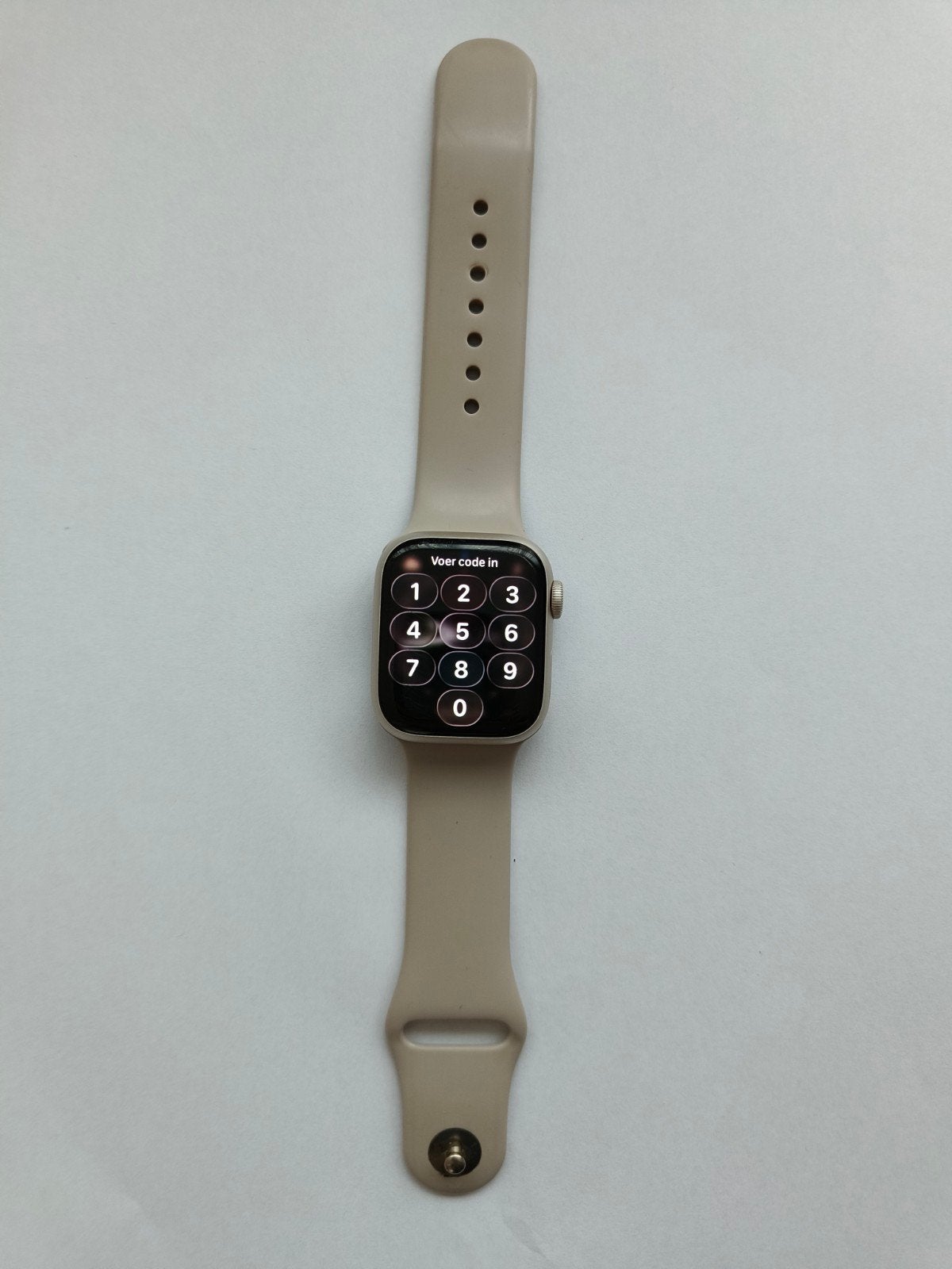 Apple Watch series 8 aluminium starlight, Ophalen of Verzenden, Gebruikt, Zilver, IOS