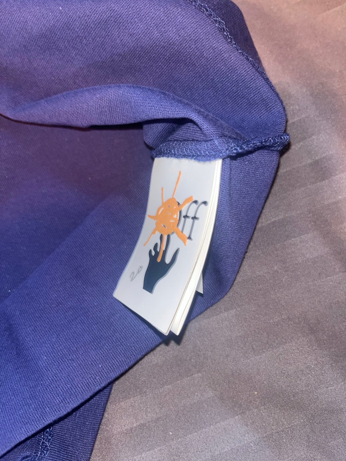 Off-White Kids T-shirt Marineblauw - Nieuw met labels, Ophalen of Verzenden, Nieuw, Maat 46 (S) of kleiner, Blauw
