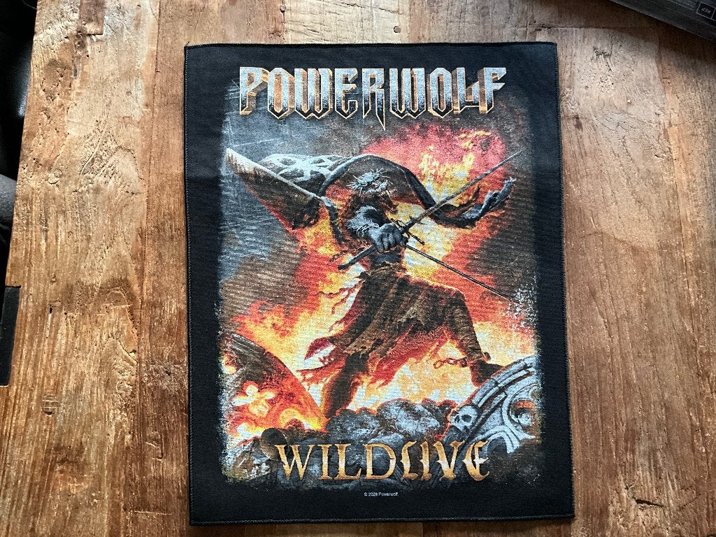 Wildlive Back/Rug Patch/Embleem  van Powerwolf, Wildlive Back/Rug Patch/Embleem  van Powerwolf, Nieuw, Ophalen of Verzenden, Kleding
