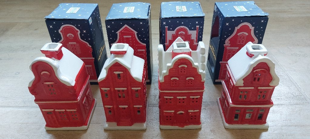 Hollandse Huisjes (postcode loterij) 4 stuks, Diversen, Verzenden, Zo goed als nieuw