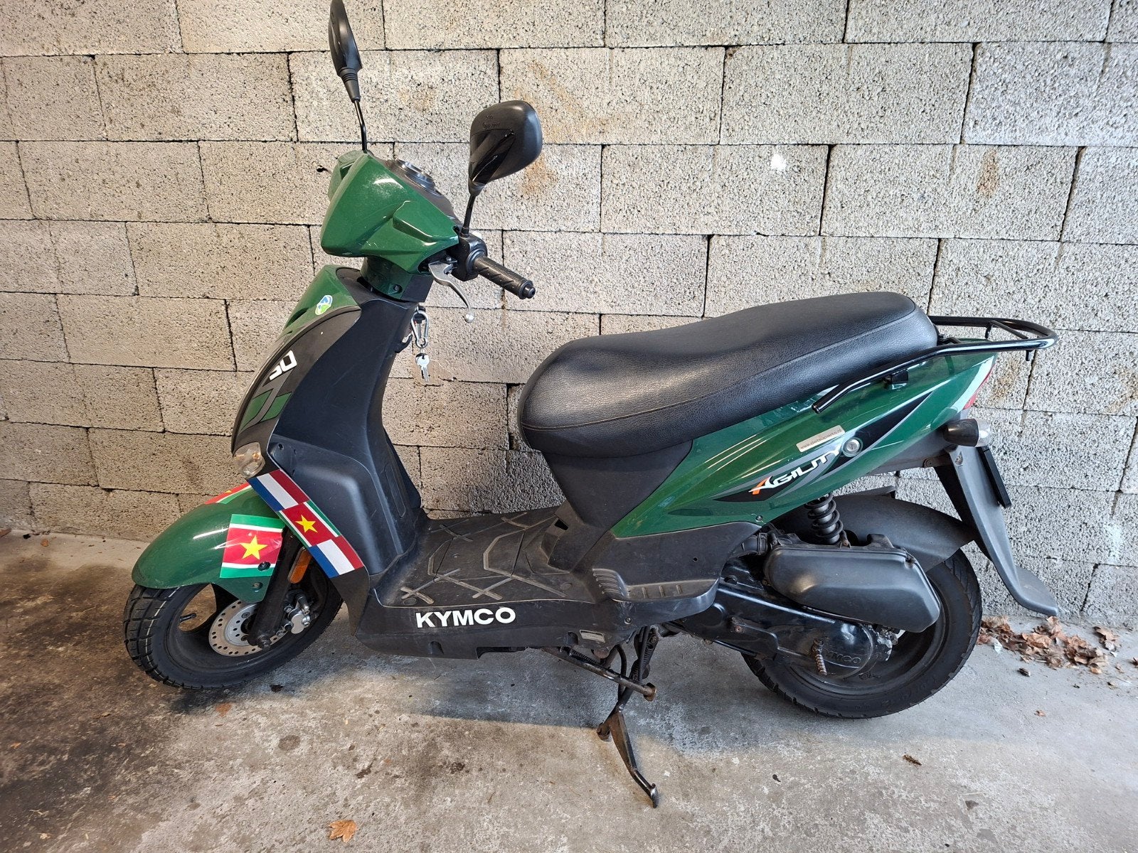 Kymco Agility scooter - Groen, met beetje werk, Fietsen en Brommers, Scooters | Kymco, Ophalen of Verzenden, Gebruikt, Benzine