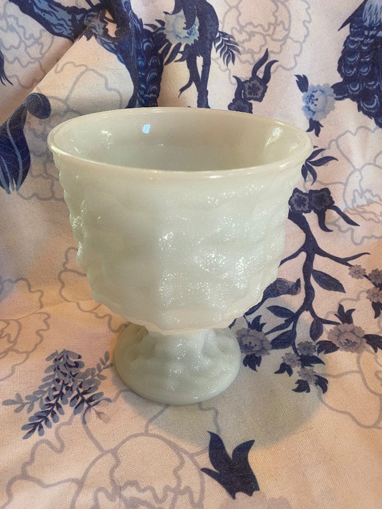 PRACHTIGE OPALINE WTTE VAAS, Ophalen of Verzenden