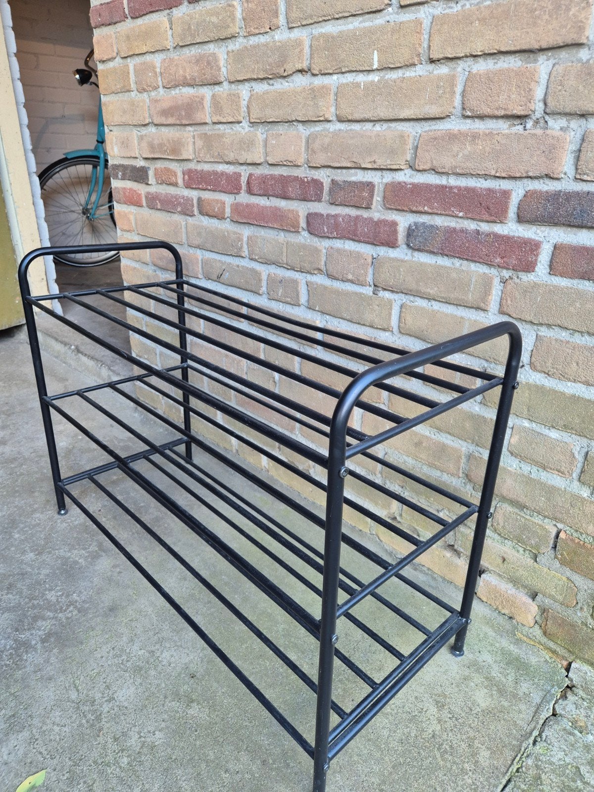 Schoenenrek Britton - metaal - zwart - 58x82x35 cm, Ophalen, Gebruikt