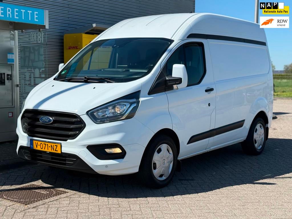 Ford Transit Custom 300 2.0 TDCI L1H2 Automaat Bj 2018 Airco, Stof, Euro 6, 4 cilinders, Wit