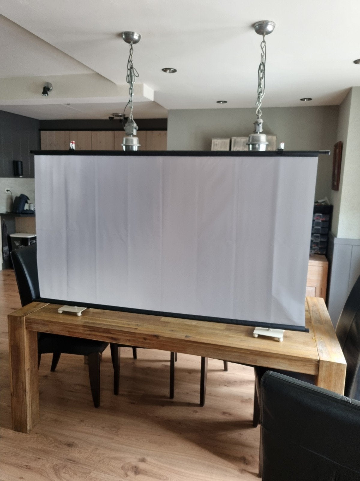 Projectiescherm beamer, Audio, Tv en Foto, Projectieschermen, Ophalen, Handmatig, Gebruikt