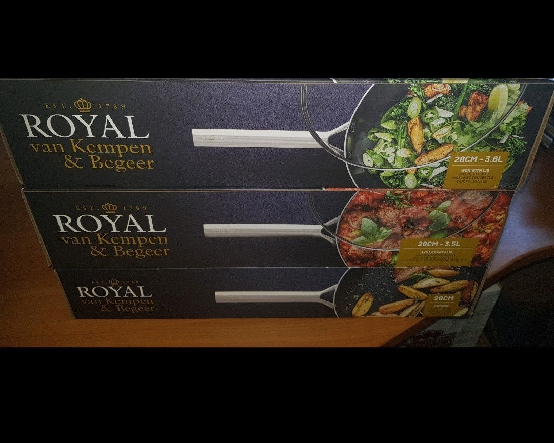 ah royal van kempen en begeer pannen pannenset pan wokpan, Huis en Inrichting, Antiaanbaklaag, Ophalen of Verzenden, Nieuw, Pannenset