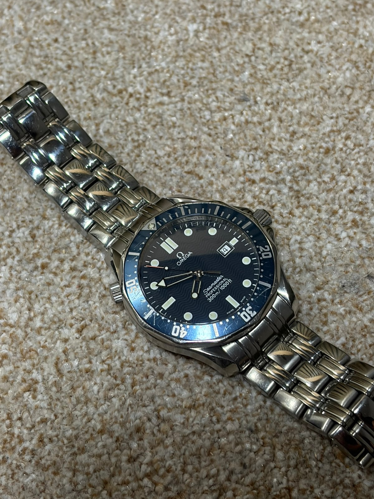 Omega Seamaster Professional 300M Quartz 2541.80 – 007 Bond, Ophalen of Verzenden, Zo goed als nieuw, Staal, Omega
