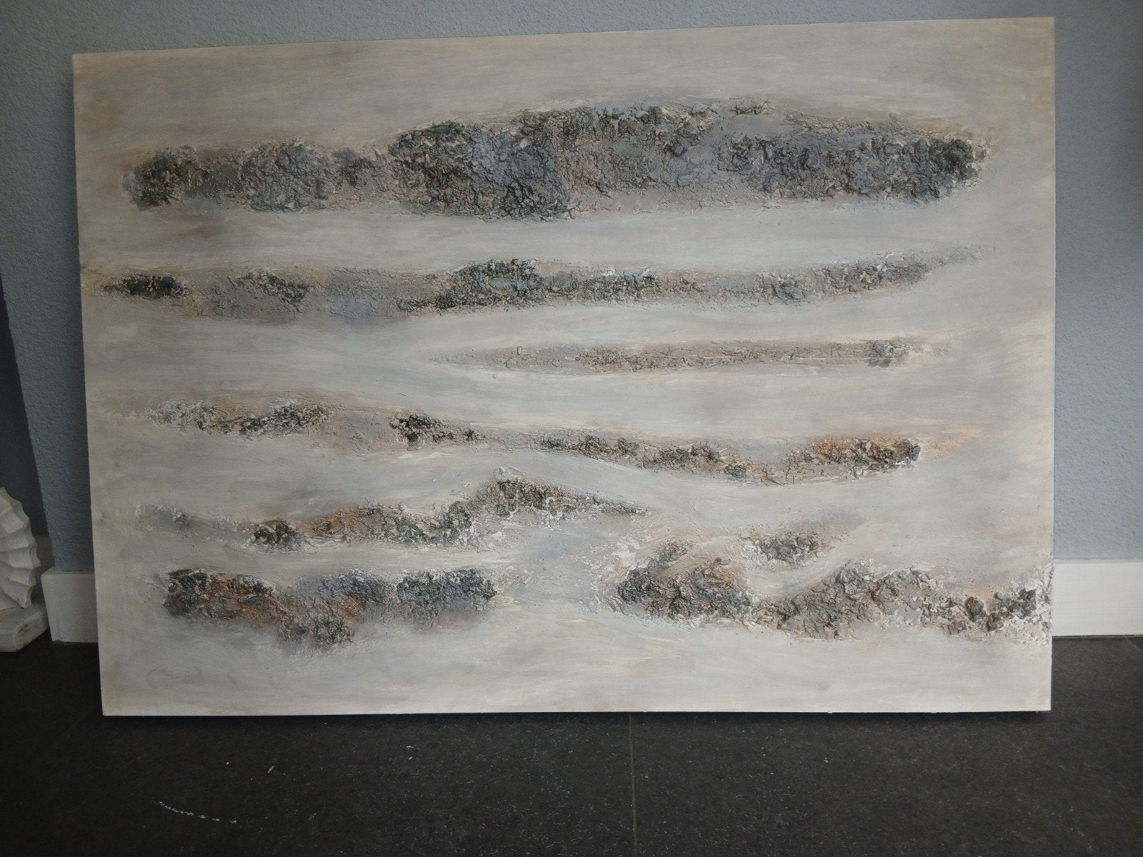 Unieq abstract schilderij met structur, Antiek en Kunst, Kunst | Schilderijen | Abstract, Ophalen
