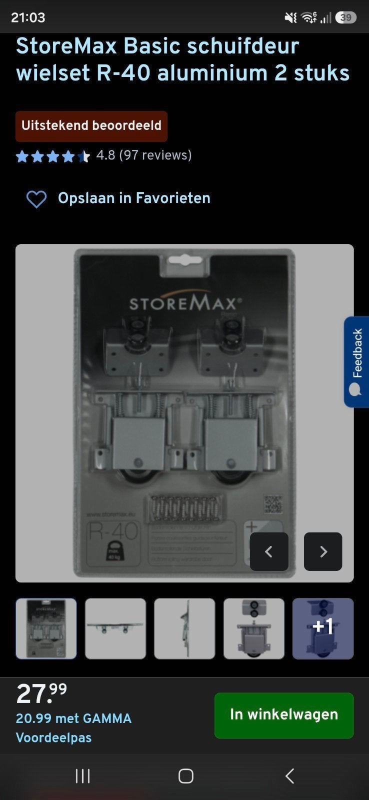 storemax systeem r40 compleet, Ophalen, Overige materialen, Overige typen