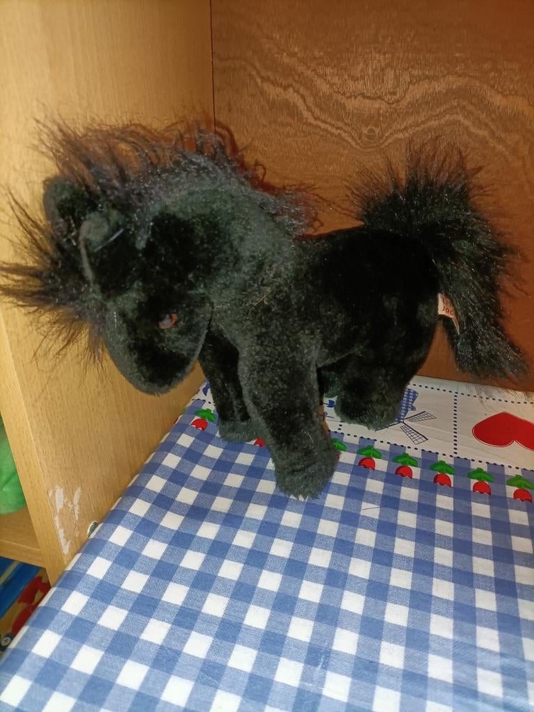 Zwart paard knuffel Little Jockey Unitoys Amsterdam, Kinderen en Baby's, Speelgoed | Knuffels en Pluche, Ophalen of Verzenden