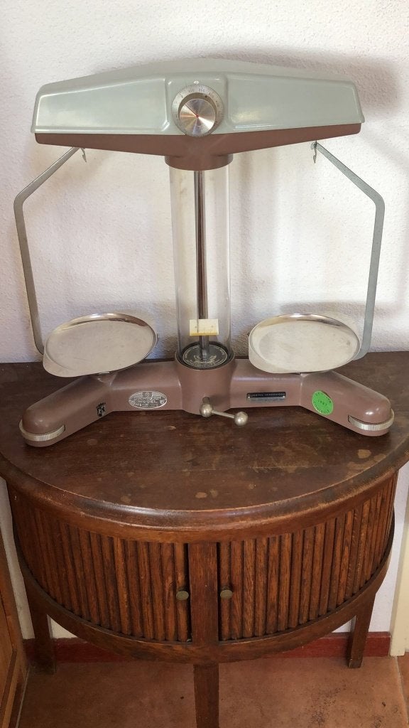 retro beckson Precisie lab weegschaaltje, Ophalen of Verzenden, Huis en Inrichting