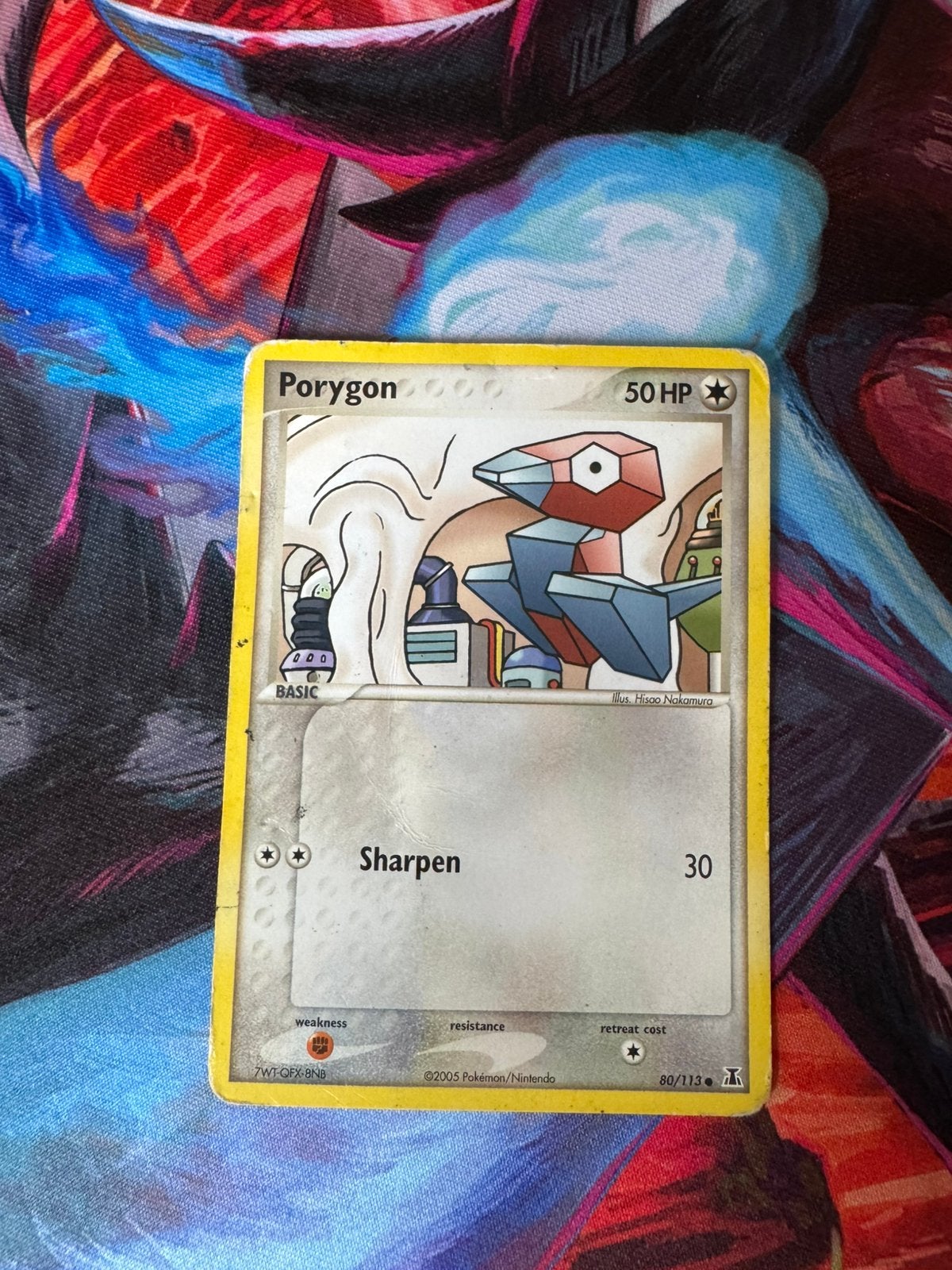 Pokémon kaarten Porygon #80, Ophalen of Verzenden, Zo goed als nieuw, Losse kaart
