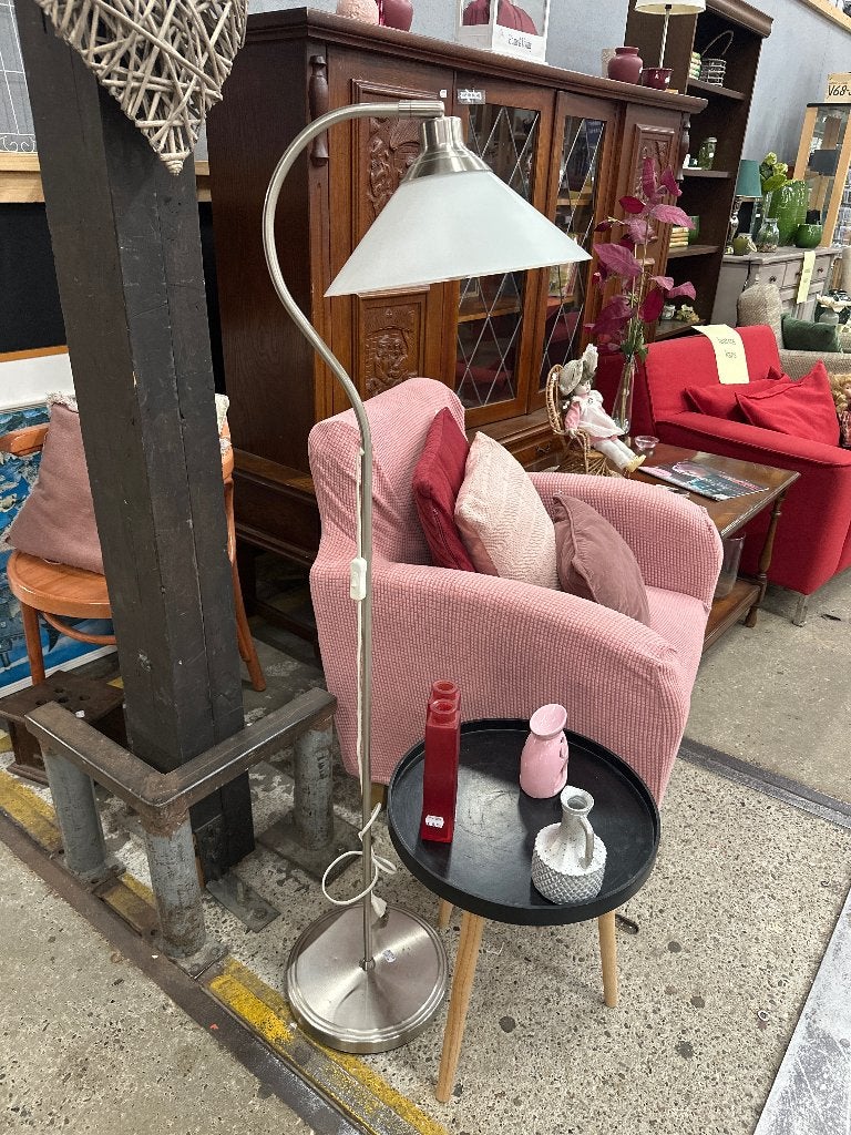 Sta lamp chroom WD-028, Ophalen, Zo goed als nieuw, Glas, 150 tot 200 cm