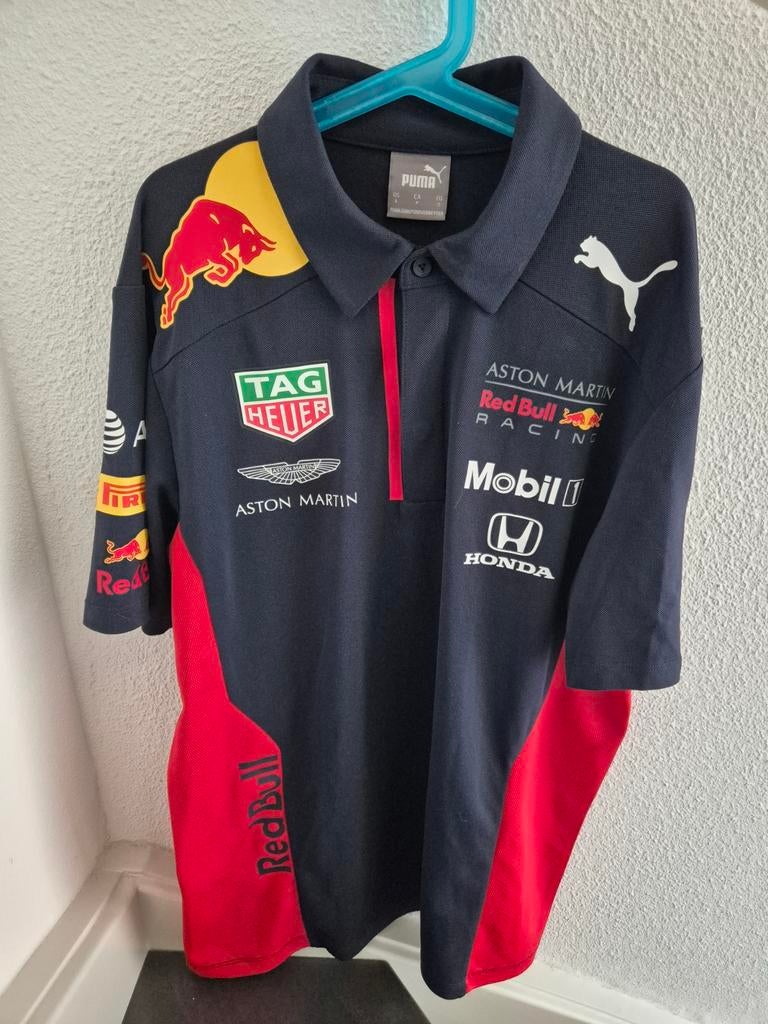 Puma Max Verstappen T-shirt Maat S, Ophalen of Verzenden, Zo goed als nieuw, Blauw