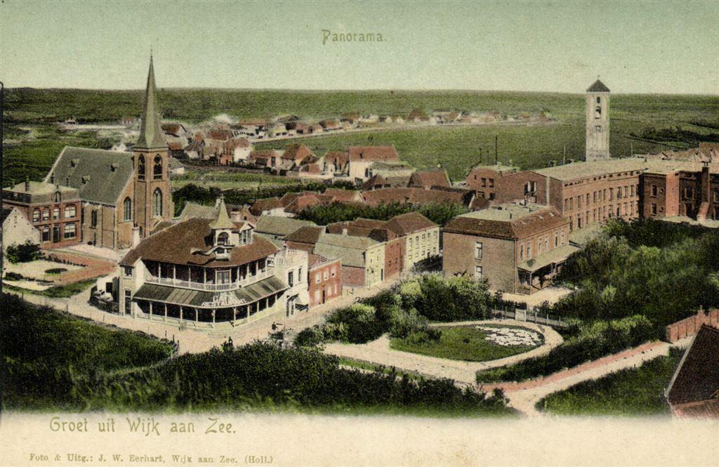 Groet uit Wijk aan Zee - Panorama - ongelopen, Ophalen of Verzenden, Voor 1920, Ongelopen, Noord-Holland