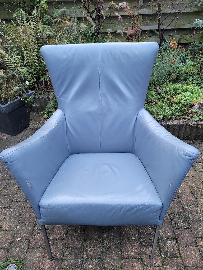 Vintage stoel, Ophalen, Gebruikt, Blauw, Vintage