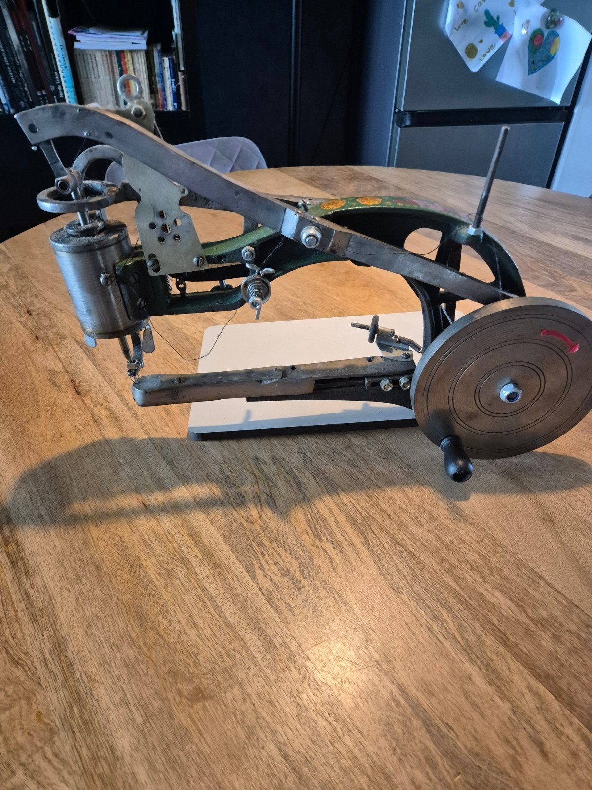 Antieke Schoenmakers Naaimachine - Handbediend, Ophalen