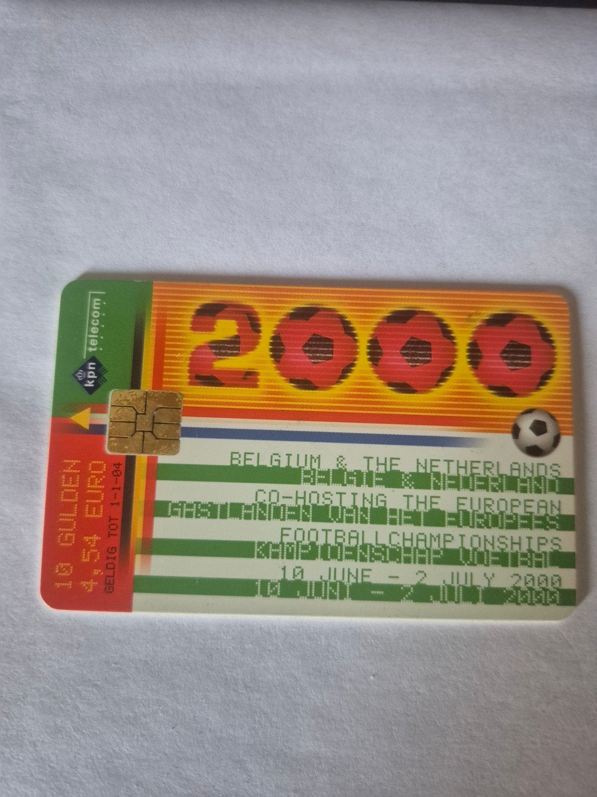 KPN Telecom Telefoonkaart EK 2000 Voetbaltafel, Ophalen of Verzenden