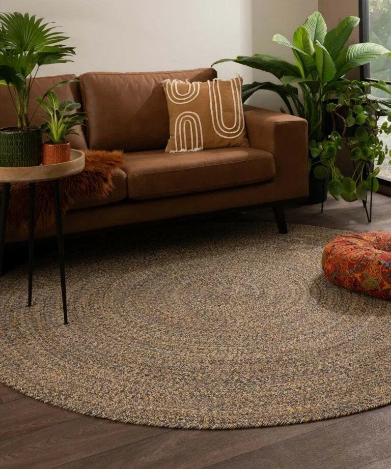 Rond vloerkleed katoen – multi 300 nieuw, Huis en Inrichting, Stoffering | Tapijten en Kleden, Rond, Ophalen of Verzenden, 200 cm of meer