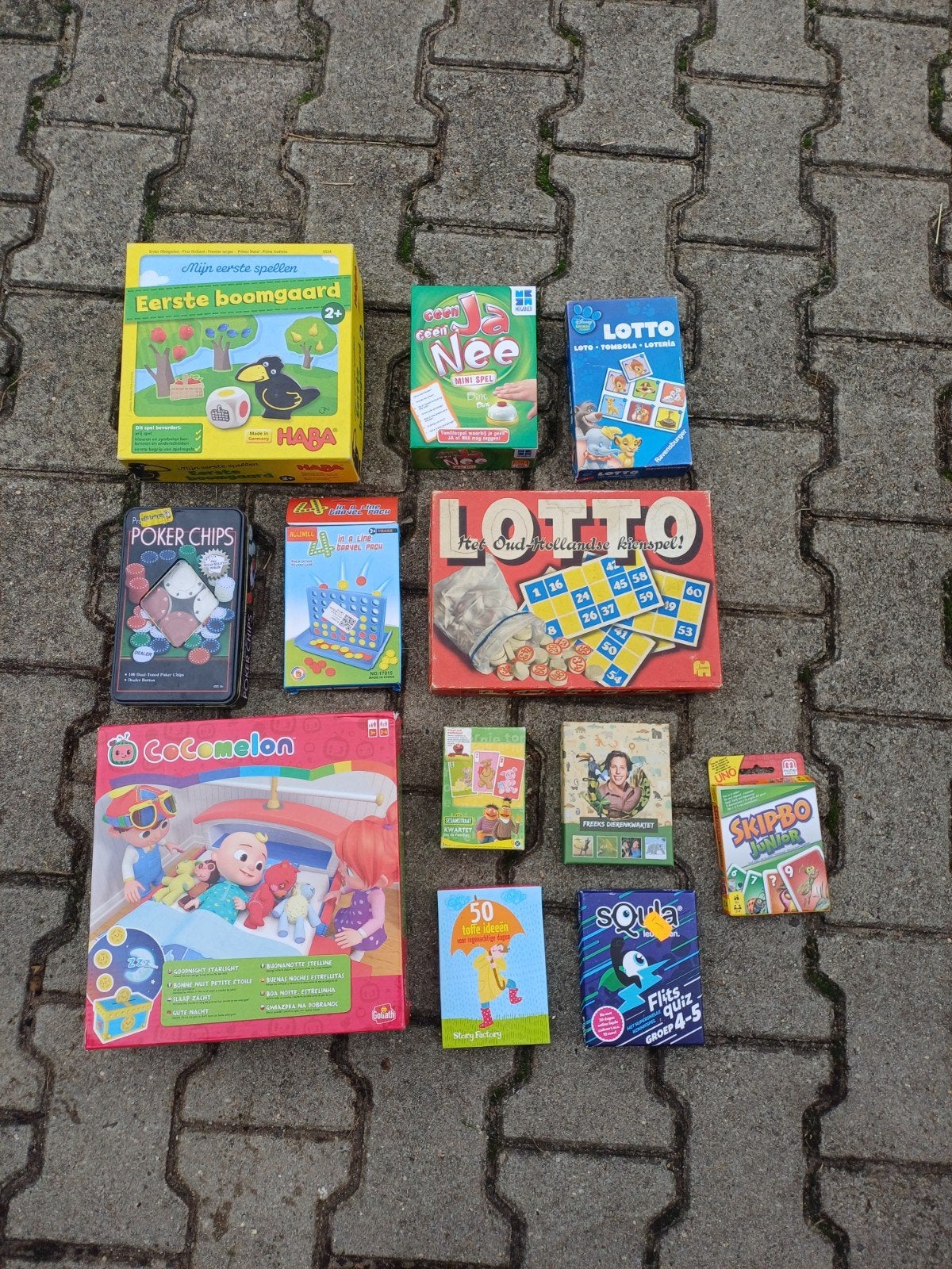 Kinderspellen spelletjes spellen gezelschapsspellen, Ophalen, Gebruikt