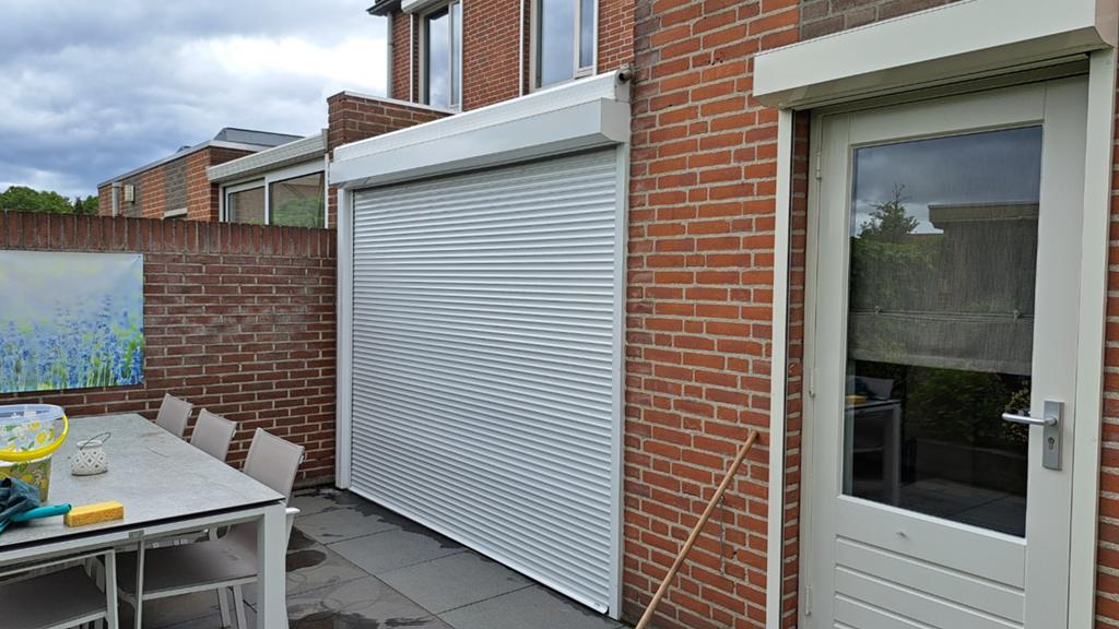 Electrisch rolluik wit 9001 Roma, Ophalen, Gebruikt, 200 cm of meer, Wit