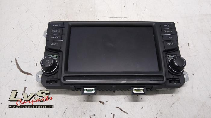 Display Multi Media regelunit van een Volkswagen Polo, Gebruikt, -, Volkswagen, -