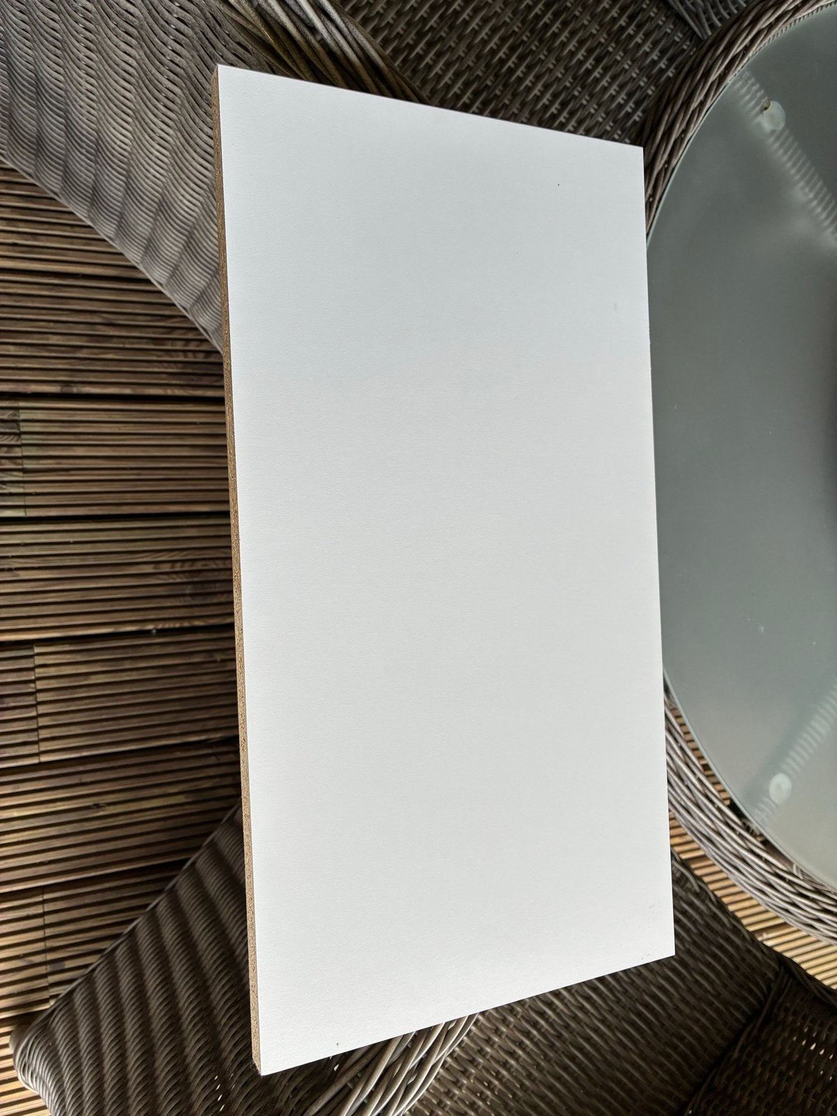 Witte spaanplaat planken, Ophalen, Gebruikt, 25 tot 50 mm, Plank