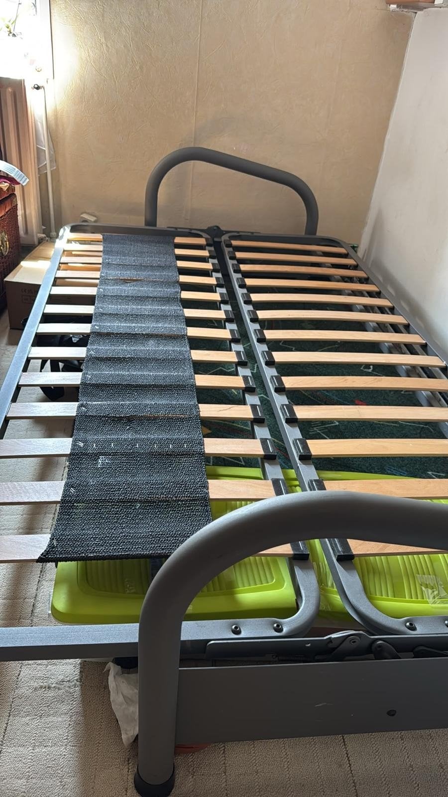 Bed 120x195 met matras gratis, Ophalen, Gebruikt, 190 cm of minder, Twijfelaar