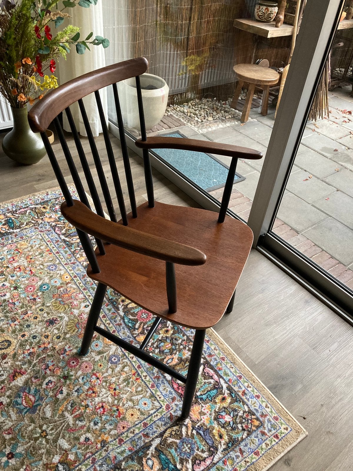 Vintage topiovaara spijlen stoel, Ophalen of Verzenden