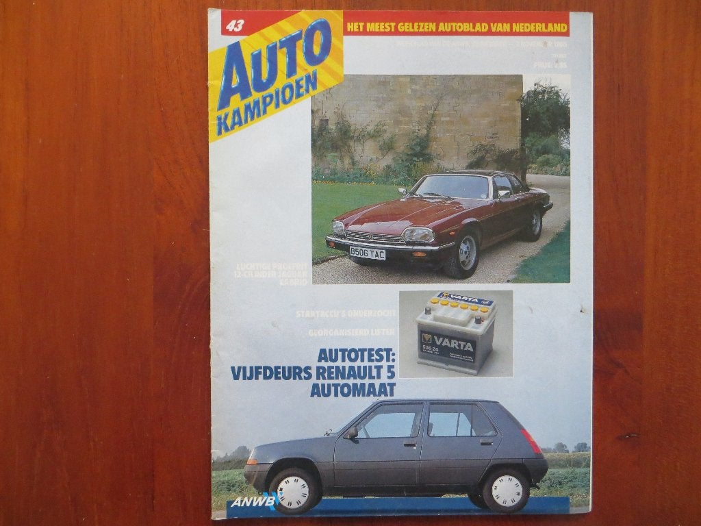 Autokampioen 43 1985 Jaguar XJS V12 Cabrio, Renault 5 aut 5d, Ophalen of Verzenden, Zo goed als nieuw, Renault