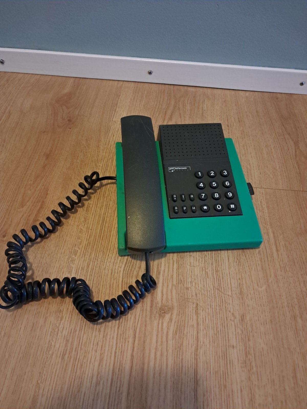 Vintage PTT Telecom Telefoon bastia - Groen, Ophalen of Verzenden, Gebruikt
