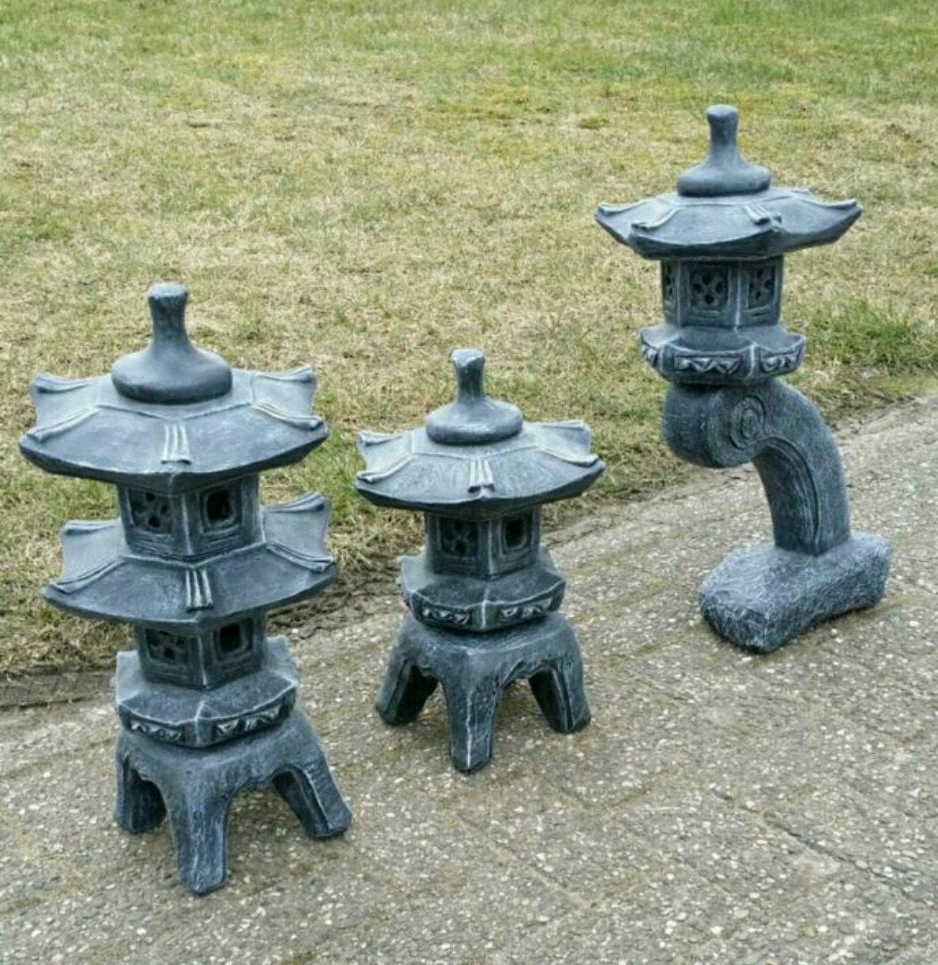 Prachtige Japanse Lantaarns, Pagode of Rankei, in de Tuin, Tuin en Terras, Ophalen of Verzenden, Nieuw, Steen, Overige typen
