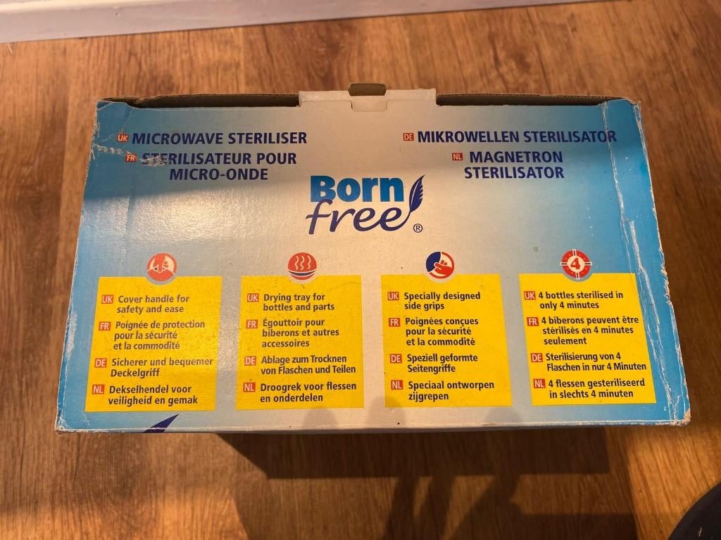 Babyfles Bornfree Magnetron sterilisator, Ophalen of Verzenden, Nieuw, Sterilisator