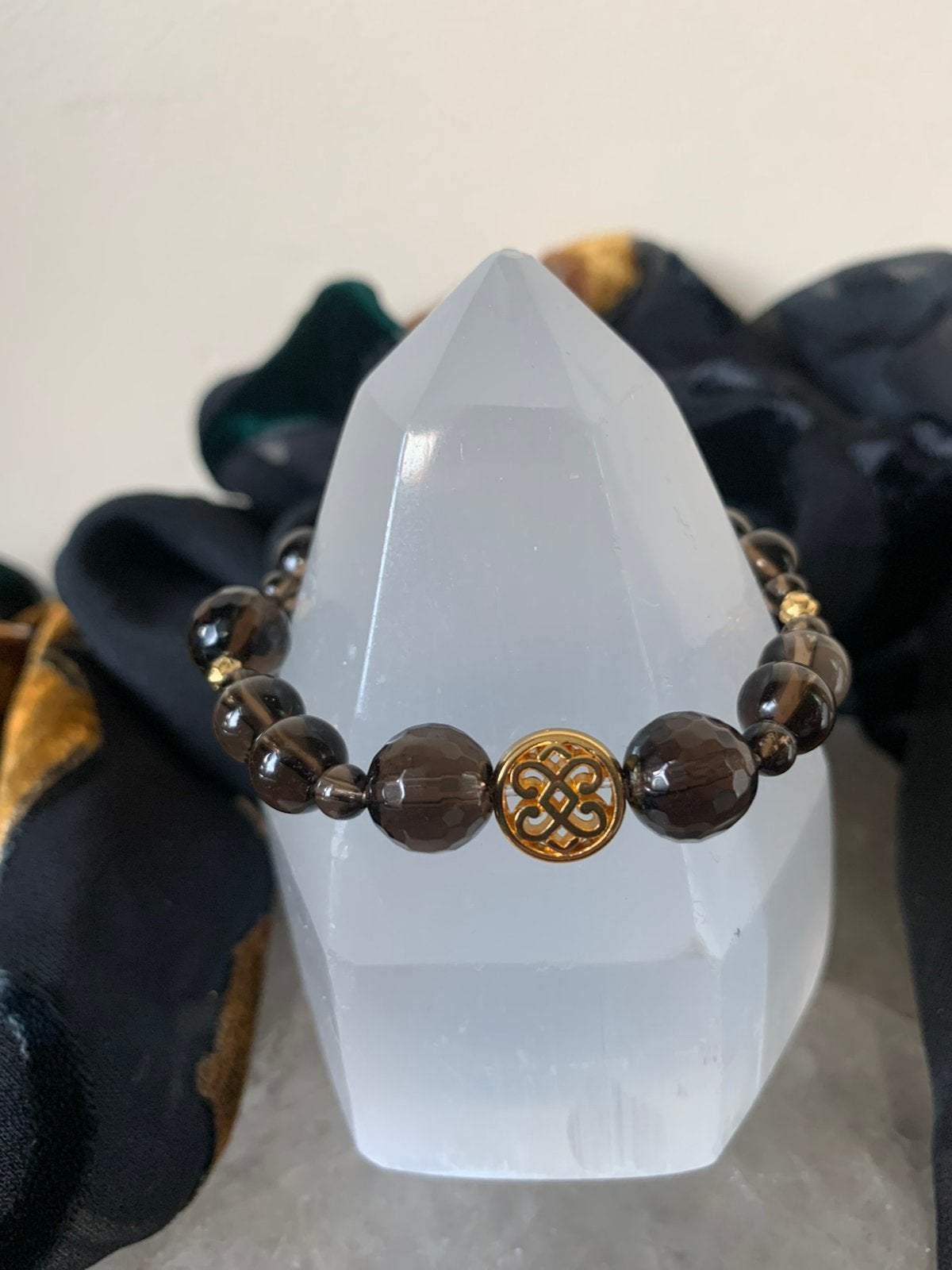 Rookkwarts beschermt aura straling healing uniek power, Met bedels of kralen, Bruin, Nieuw, Ophalen of Verzenden